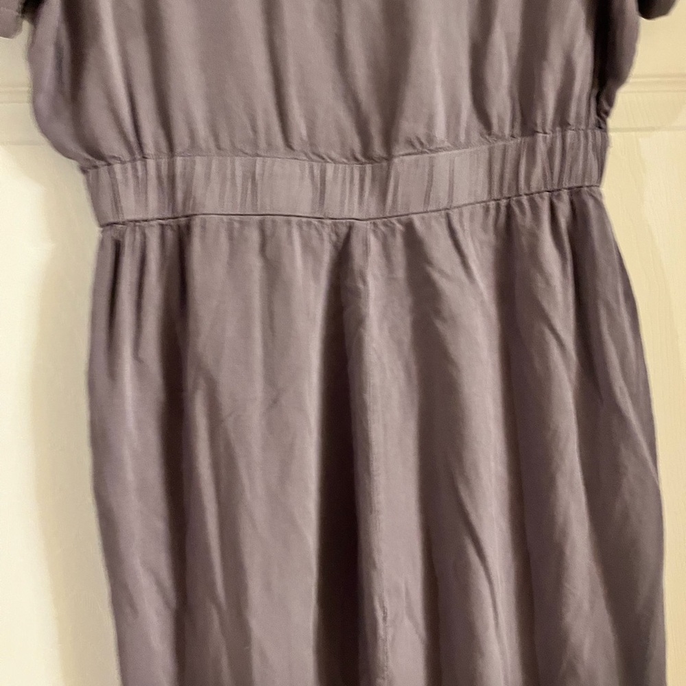 Emerson Lang blue gray button front chest pockets short sleeve women’s dress m‎ - Picture 5 of 6